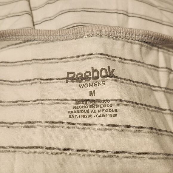 Reebok White Graphic Fitted Sleeveless Tank Top - Picture 4 of 5